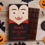 Happy Halloween Vampire Personalised Chocolate Bar 90g