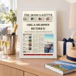 Retirement Newspaper Spoof for Him or Her