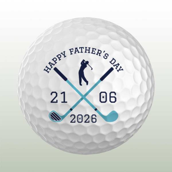 Father's Day 2026 Personalised Golf Ball - Set of 3 Balls