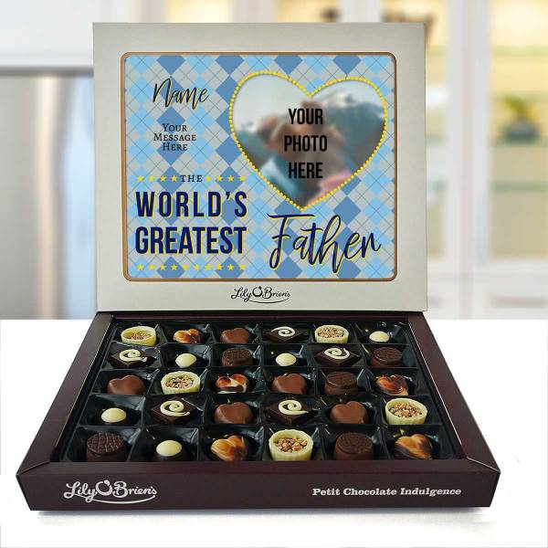World's Greatest Father Personalised Chocolate Box 270g
