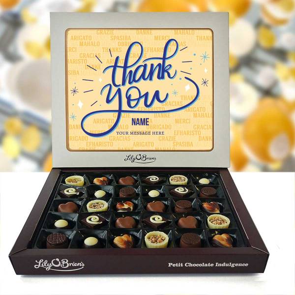 Thank You Languages Personalised Chocolate Box 270g