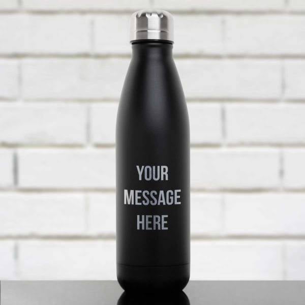 Any Text - Engraved Bottle / Flask