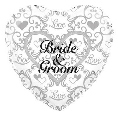 Bride & Groom Balloon in a Box