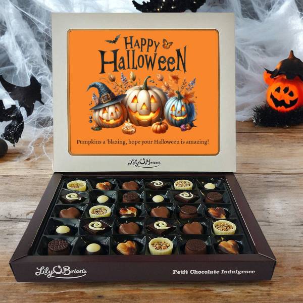 Pumpkin Happy Halloween Personalised Chocolate Box 270g