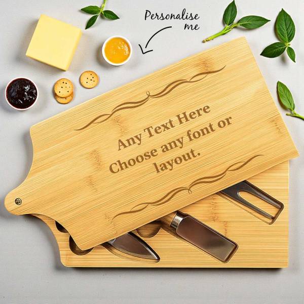Personalised Bamboo Cheeseboard