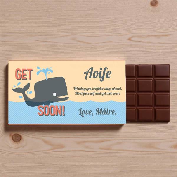 Get Whale Soon Personalised Chocolate Bar 90g