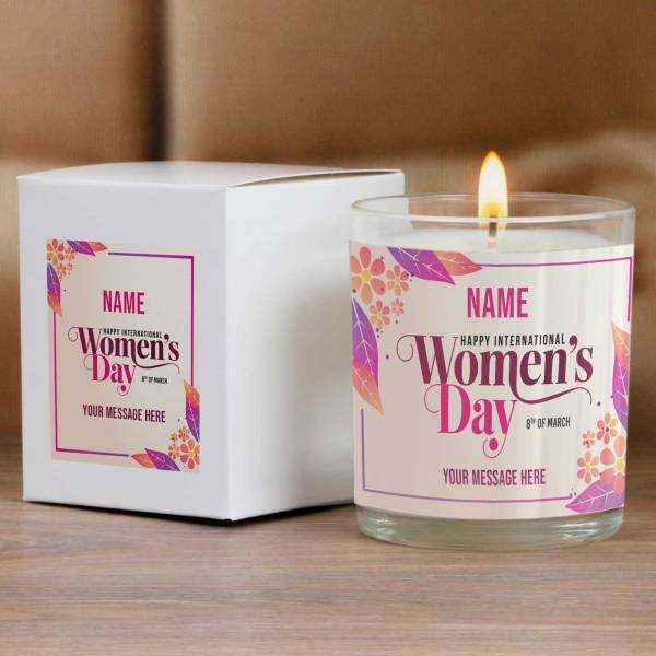Happy International Women's Day – Personalised Scented Candle