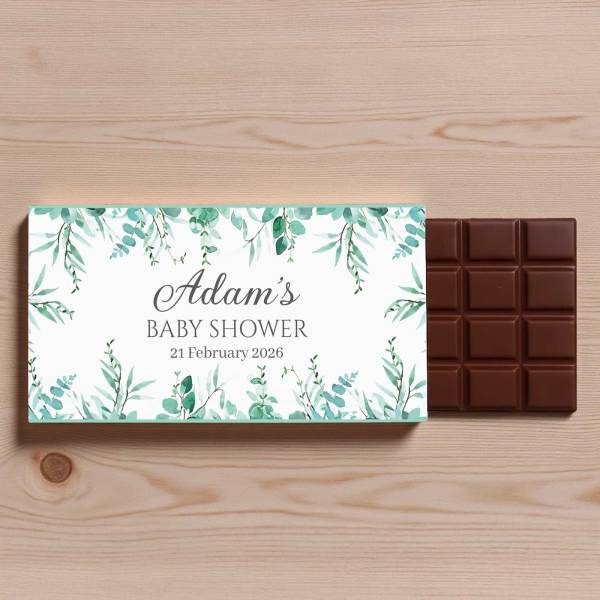 Any Text Baby Shower - Personalised Chocolate Bar 90g