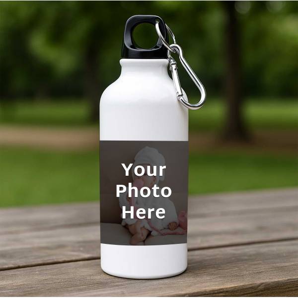 Any Photo Personalised Travel Water Bottle - 500ml