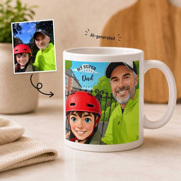 Photo to Cartoon - Personalised Mug
