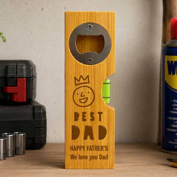 Dad's Personalised Spirit Level Bottle Opener