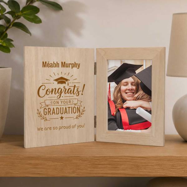 Personalised Pine Wooden Photo Book Frame