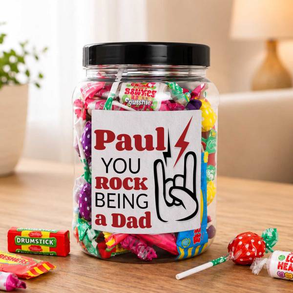 Name You Rock - Personalised Sweets Jar