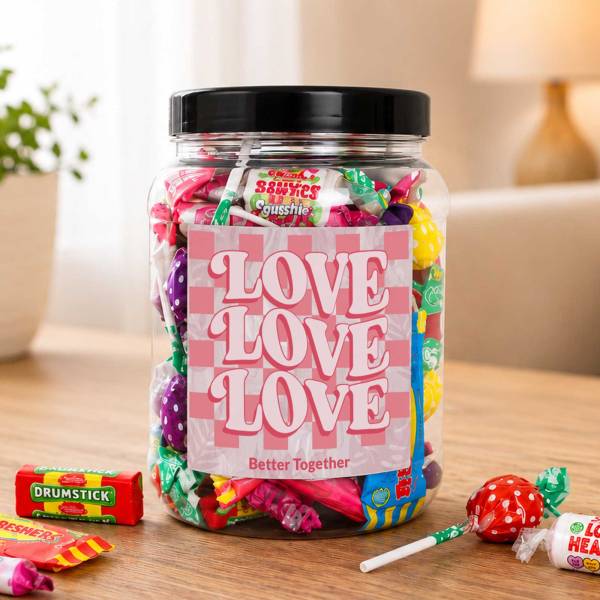 Love - Personalised Sweets Jar
