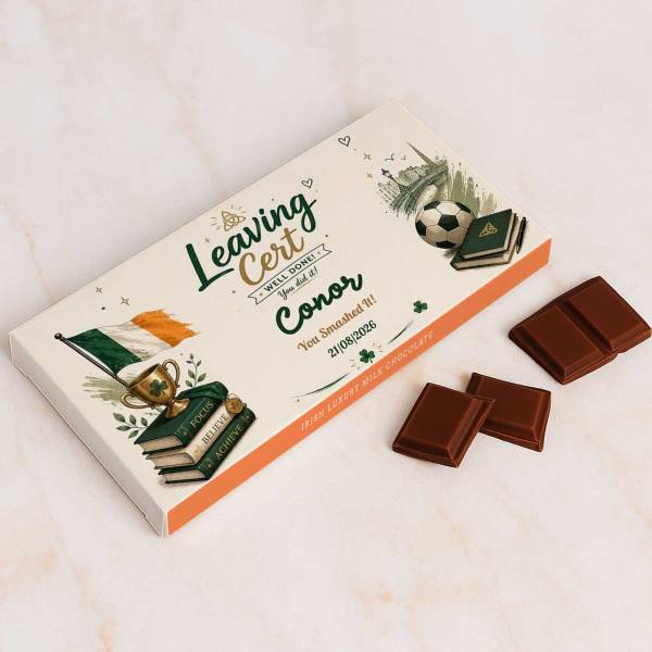 On Your Leaving Cert Results - Personalised Chocolate Bar 90g