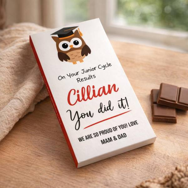 Leaving Cert/Junior Cycle You Did It - Personalised Chocolate Bar 90g