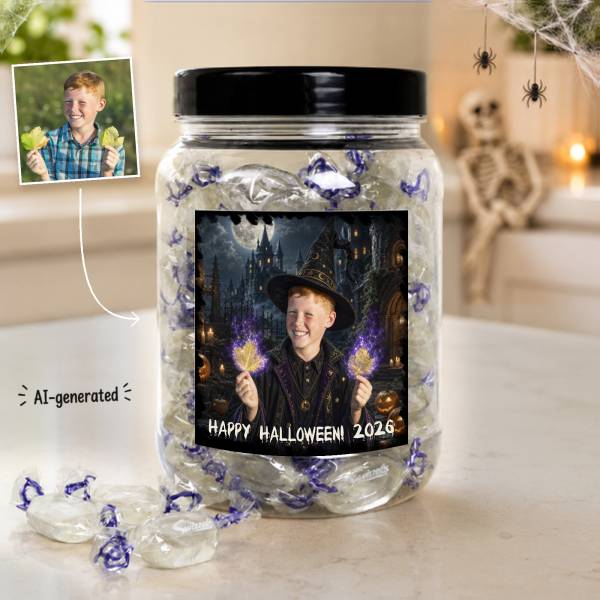 Become a Witch or Wizard - Personalised Sweets Jar