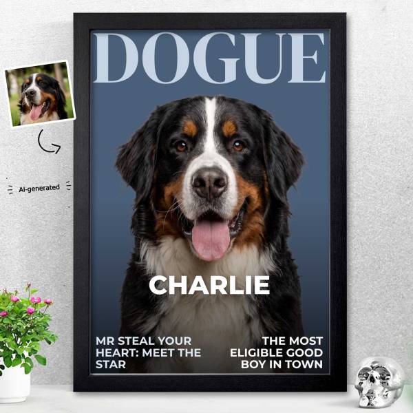 Personalised AI Pet Magazine Cover - Personalised Poster