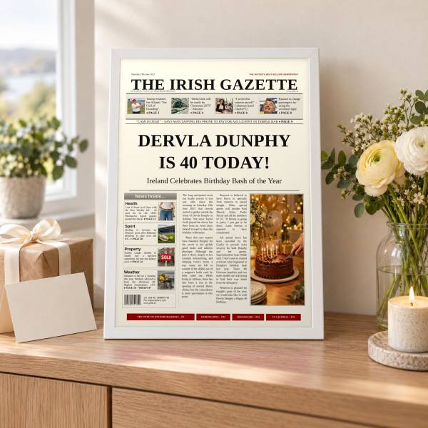 Happy Birthday Newspaper Spoof - Adult, for Him or Her
