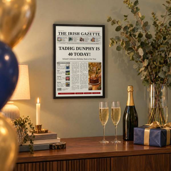 Happy Birthday Newspaper Spoof - Adult, for Him or Her
