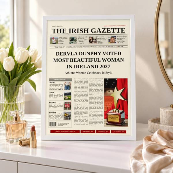 Hottest Man or Most Beautiful Woman in Ireland Newspaper Spoof