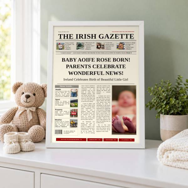 New Baby Boy or Girl Newspaper Spoof