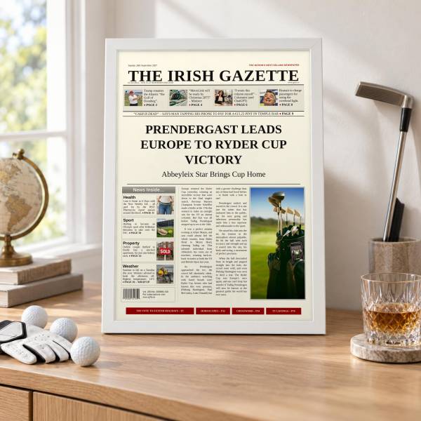 Golf Newspaper Spoof - MALE