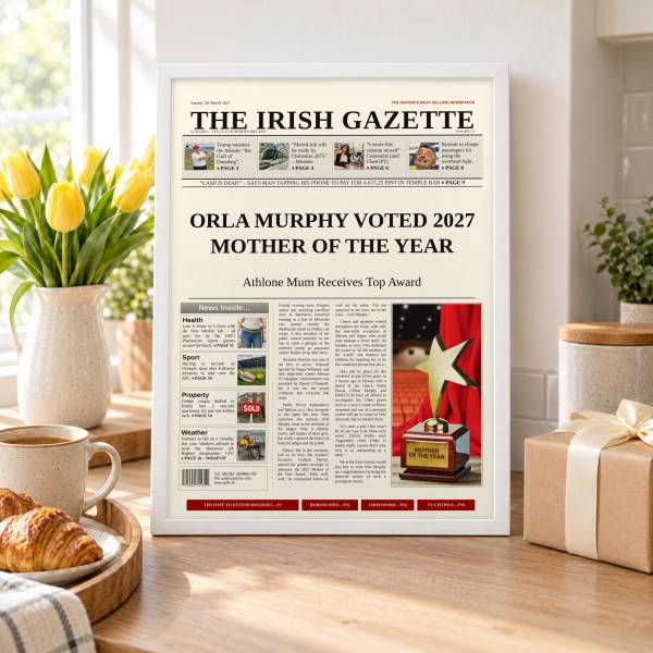Mum or Dad of the Year Newspaper Spoof