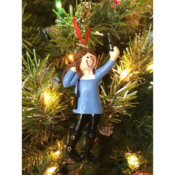 Personalised Ornament - Selfie Girl